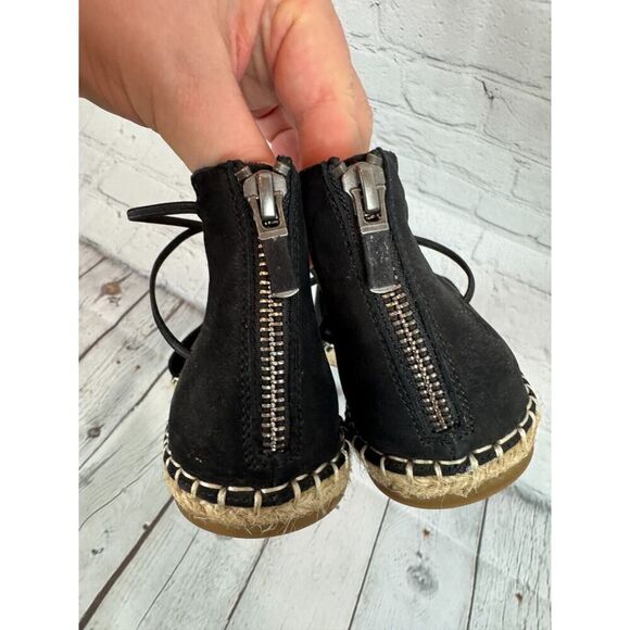 EILEEN FISHER Lala espadrille flat black sandals size 7.5 NWOB - Picture 5 of 10